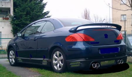 ma 307 cc avec les bas caisse